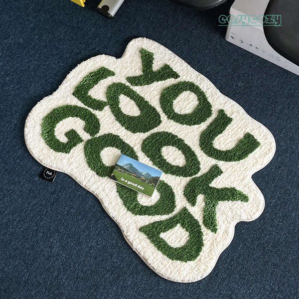 Fashion Green Bath Mat Rugs for Bedroom Green Cute Cool Bathroom Rug Fun Stylish Bathroom Decor Soft Microfiber Bath Mat 3 a40