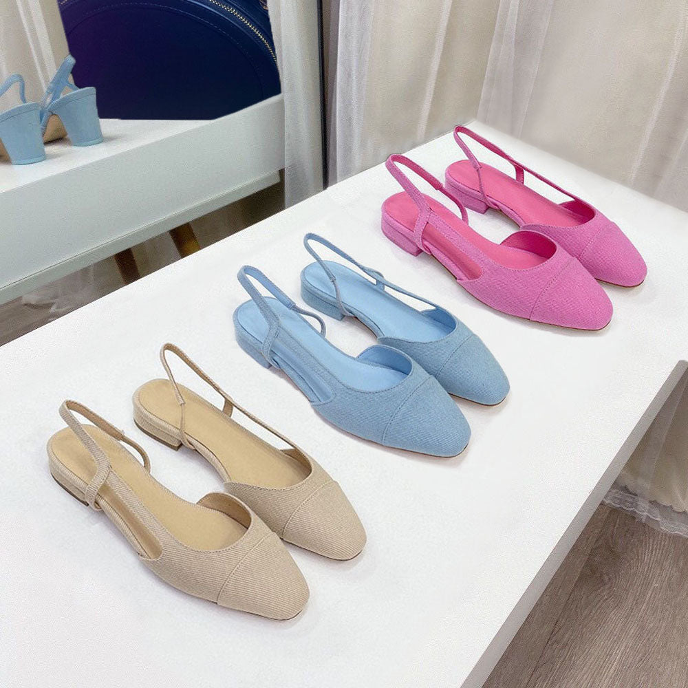 women sandal designer SHoes Flat heel sandals party Letter splicing lady Dance Dress Suede panel Summer Classic womens shoes size 35-42 With box Lea