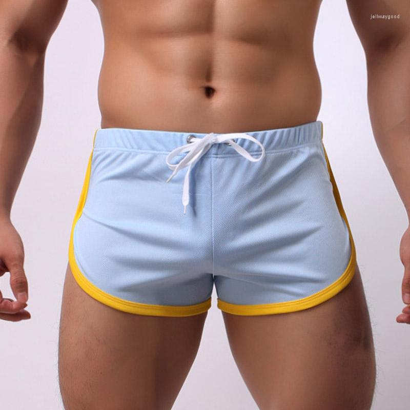 Men&#039;s Sleepwear Summer Men Casual Shorts Comfortable Home Man Built-in Thong Trunks Beach Pajama Pants Boxer Drop