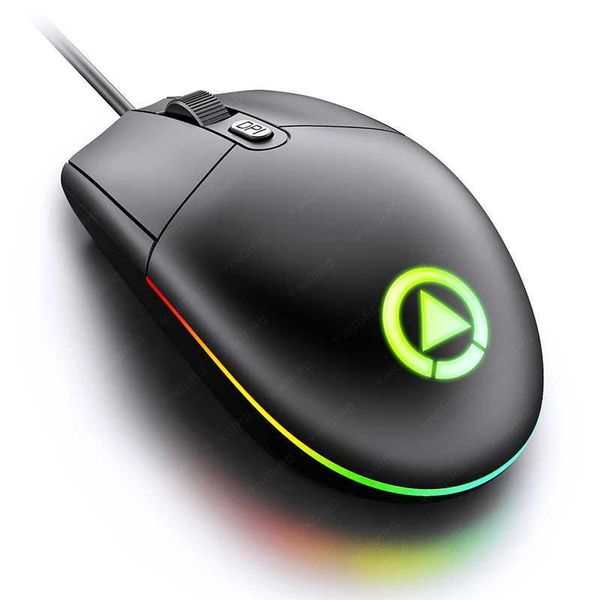New Arrival Ergonomic wired gaming mouse with 7 LED backlit USB optical computer mouse compatible with PC laptop desktop T250102