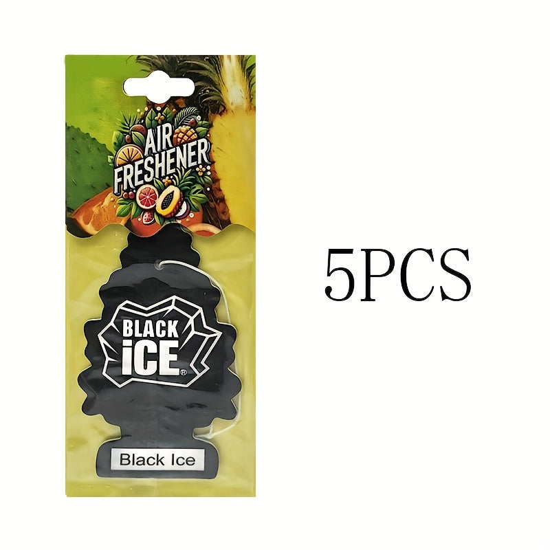 TEMU Car Air Freshener - 10l Hanging Perfume Bottle With Pineapple & , Alcohol-free Car Interior Decor For Christmas & New Year Gifts