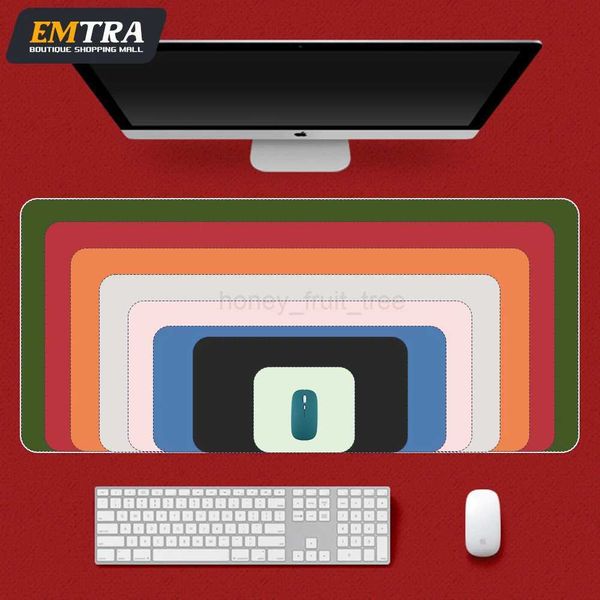 Pink kawaii Mousepad Portable Mouse Pad Large Gaming Waterproof Non-slip Leather Suede Desk Mat Computer Keyboard Desk Pad MatsM240802