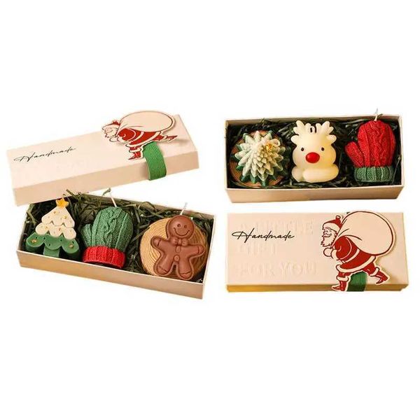 Christmas Scented Candles Holiday Candles For Home Set Of 3 Decorative Scented Candles For Decor Natural Fragrance CandleXJ241112