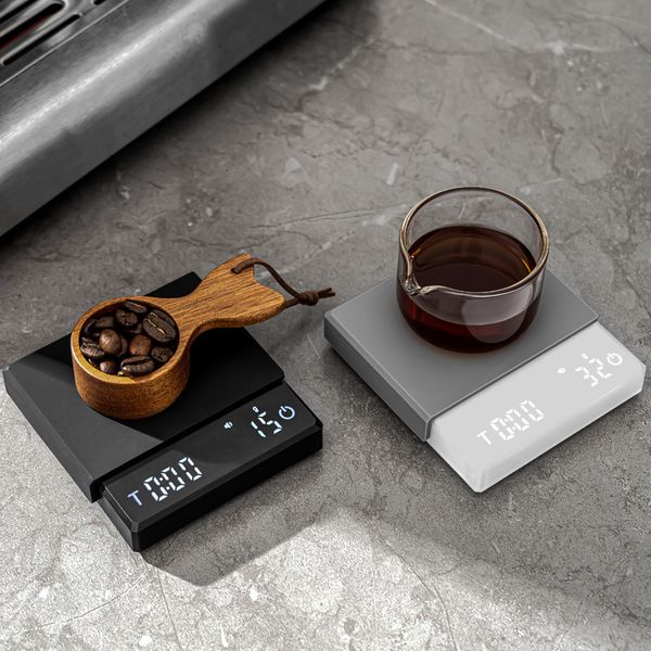 Coffee home electronic scale Italian coffee weighing timer kitchen waterproof mini w240820