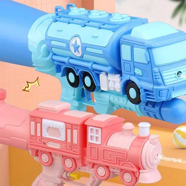 Large-capacity Pump-pull Water Gun Car Train Dinosaur Style Summer Beach Park Outdoor Birthday Party Water Toys Gifts NewM240808