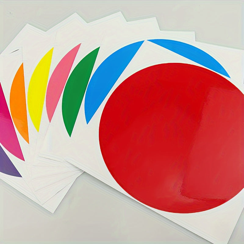 TEMU 8 Pack Removable Dry Erase Marker Sticker Dots - 8 Vibrant Colors With Numbered 1-8 Design, Reusable Non-residue Circles For Office, Classroom,