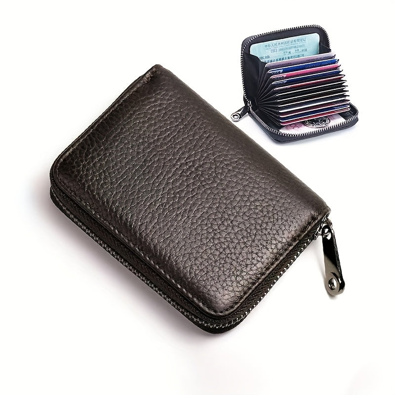 TEMU Slim Zipper Wallet For - Ultra-thin Compact Wallet With Closure, Coin Pocket - Lightweight For Everyday, Business, Travel - Durable Card Holder