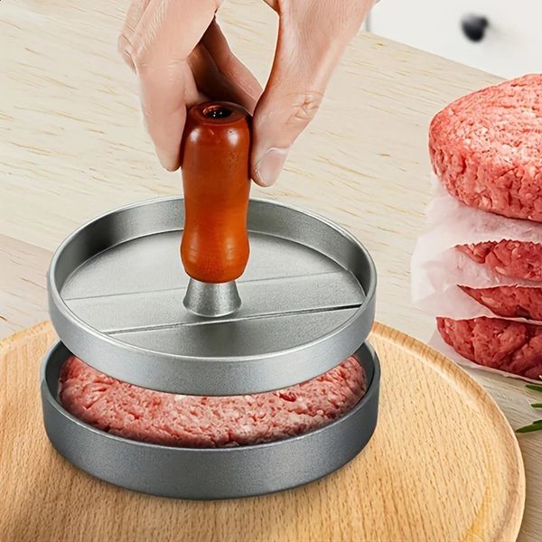 2Pcs-Pack 12CM Burger Press BBQ Cooking Utensils Kitchen Utensils Manual Aluminum Hamburger Meat Press Kitchen Supplies 250110