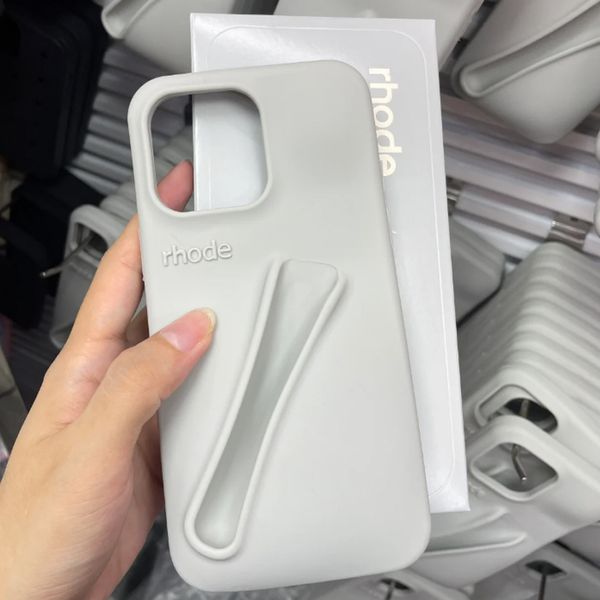 rhode phone case Lipstick Portable Case Design Lip Gloss Lipstick Lip Balm 3D Make-Up Silicone Phone Case for iPhone 15 14 13 12 Pro Max Hol
