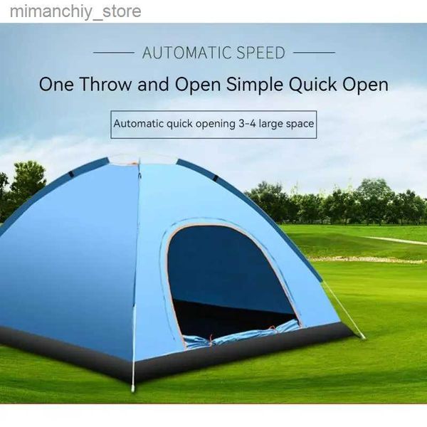 Tents and Shelters Jung-Stay Automatic Pop-up Tent 1-2 Person Outdoor Instant Setup Tent 4 Season Waterproof Tent for Hiking Camping Travell