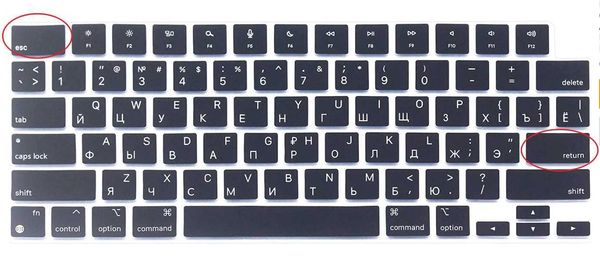 Keyboard Covers Russian alphabet silicone keyboard cover for MacBook Air 13 inch 2022 M2 A2681-MacBook Pro 14 16 inch A2442 A2485 14.2 16.2