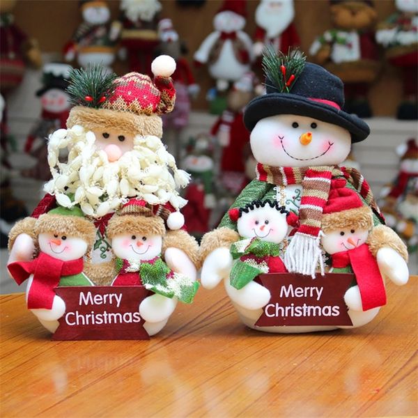 Christmas Decorations Navidad Snowman Christmas Decorations Xmas Tree Santa Claus Pendant Dolls Year&#039;s Decor Ornaments Noel Gifts for H