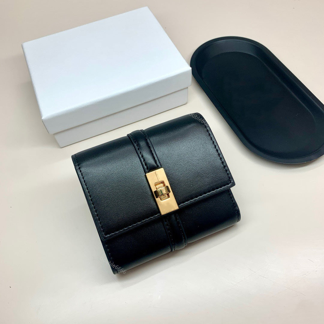 Women Luxury CardHolder Designer Wallet Id Card Coin Purses Cowhide Leather Fashion Key Pouch Mens Card Holders Zippy Purses Chain Money Wallets Key