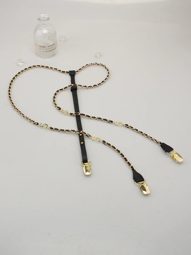 new C real leather Belts new Designer Fashion suspenders For Man And Women 3cm 115cm Six Clip The highquality belt more colors The letters 2 C