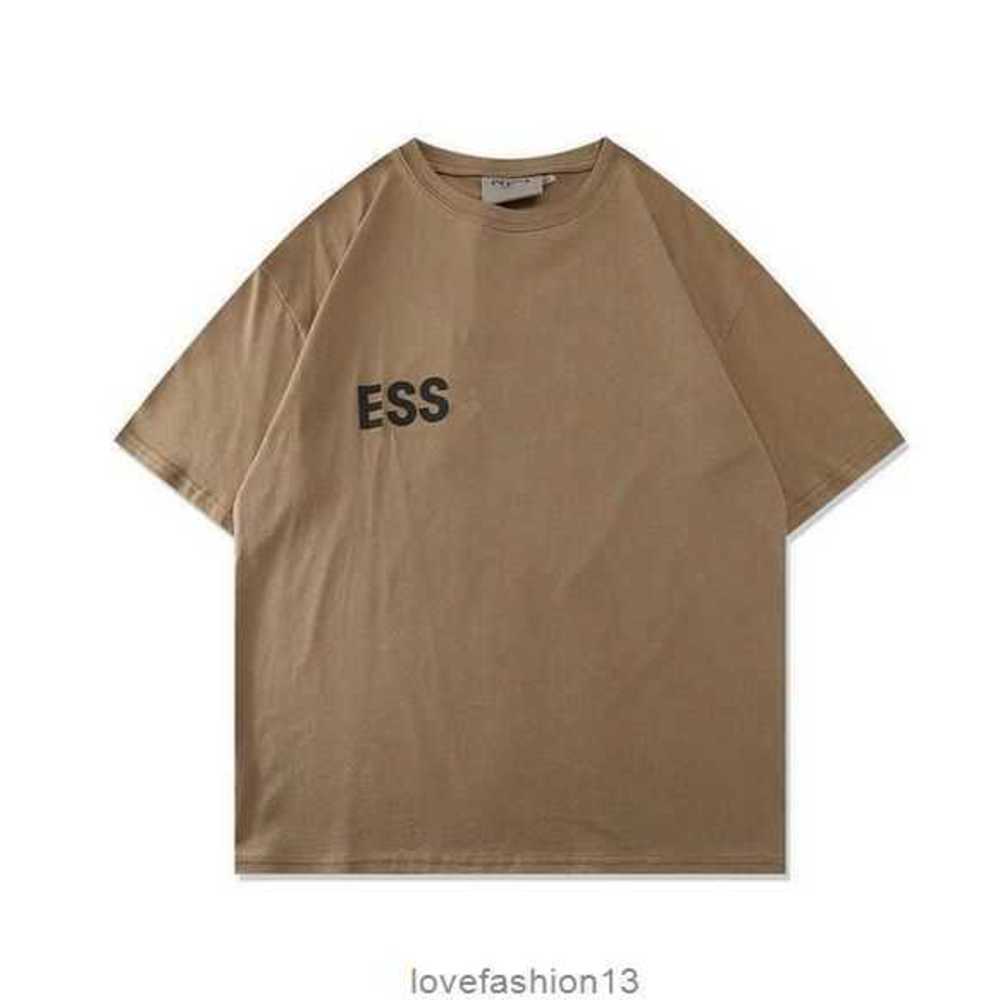 2023 Ess Designer Women Mens t Shirts Chest Letter Tshirts Short Sleeve Oversized Essentials Loose T-shirts Oversize 1977 Casual 2sy5u