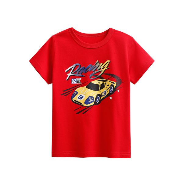 XW143 Boys short-sleeved T-shirts summer new children&#039;s casual printed cartoon tops baby casual T-shirts trendy cross-border children&#