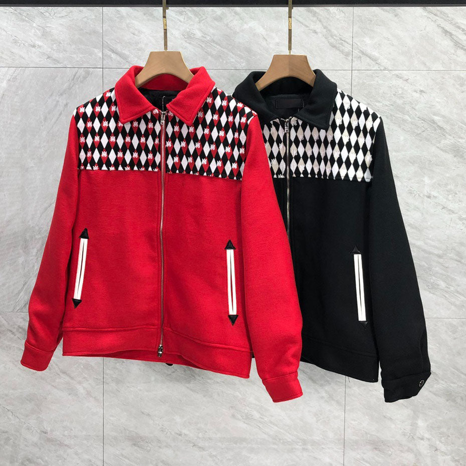 Top Qaulity Men Outerwear Coats Outdoor Designer Varsity Jacket hoodies suit hooded casual fashion color stripe printing top quality wild breathable