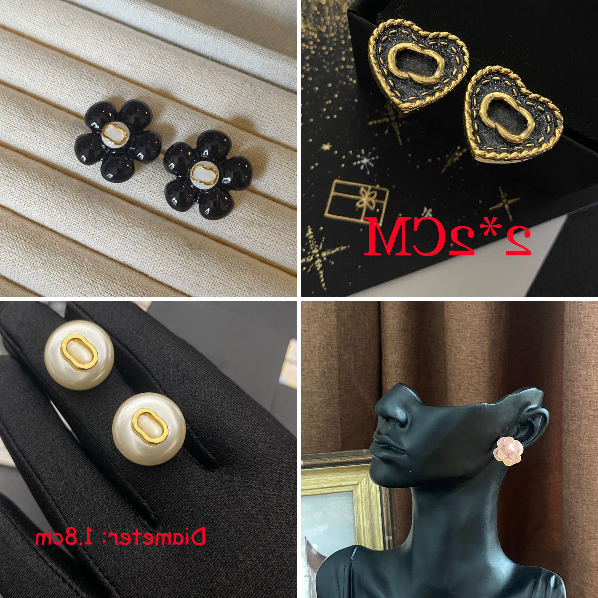 earrings designer luxury jewelry women designer earrings hoops Classic 18K Gold Plated Letter earings stud diamond earrings earring designer for wom