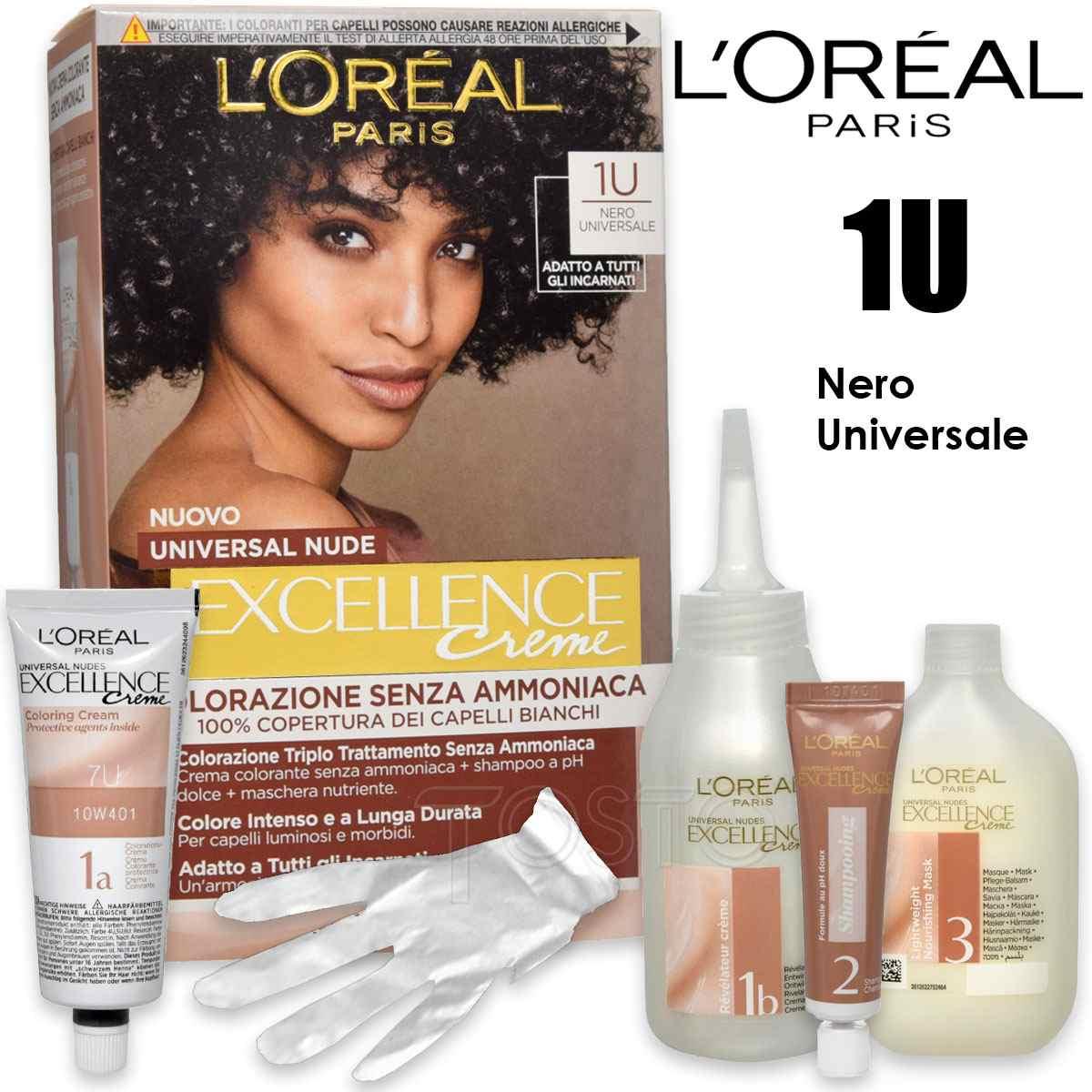 L'oreal farve triple treatment excellence nøgen sort