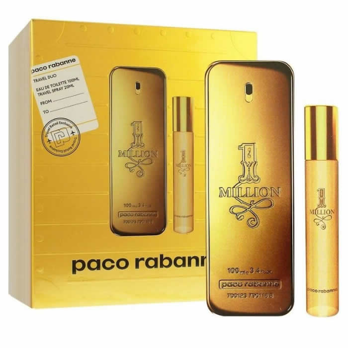 Paco Rabanne Set de 2 unidades de 1 millón de perfumes en spray de 100 ml