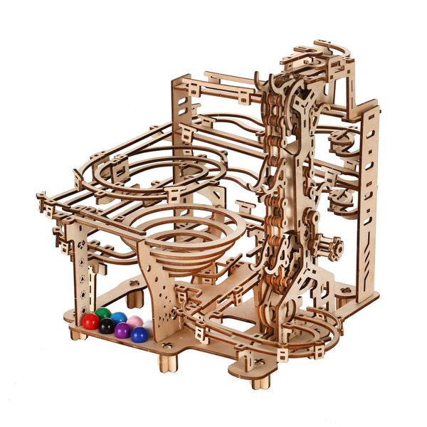 Track Pley Model DIY 3D Wooden Puzzle Block Kit Assembled Toy Birthday Gift Y250207