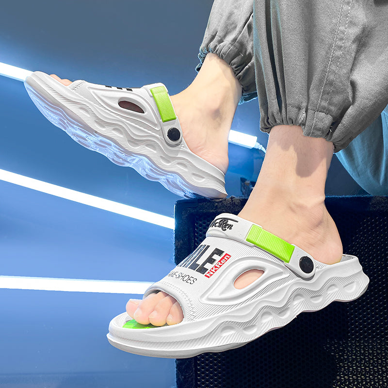 Brand Men&#039;s Outdoor Sandals Slippers Beach Comfortable Slides Clogs New Men Casual Shoes Garden Shoes Men Beach Sandals 45 46