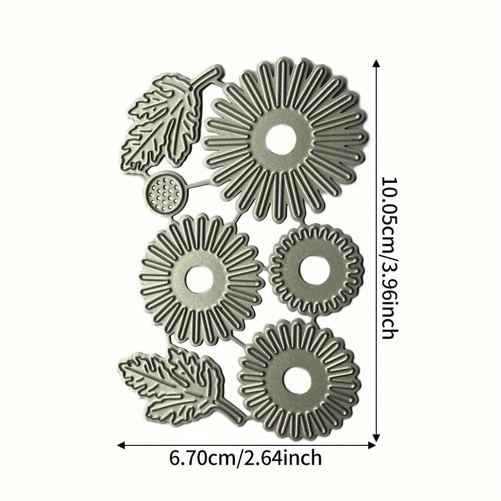 TEMU Flowers And Leaves Shaped Cutting Dies Metal Stencils Scrapbooking Tools Diy Craft Carbon Steel Embossing Template For Paper Card Making Album