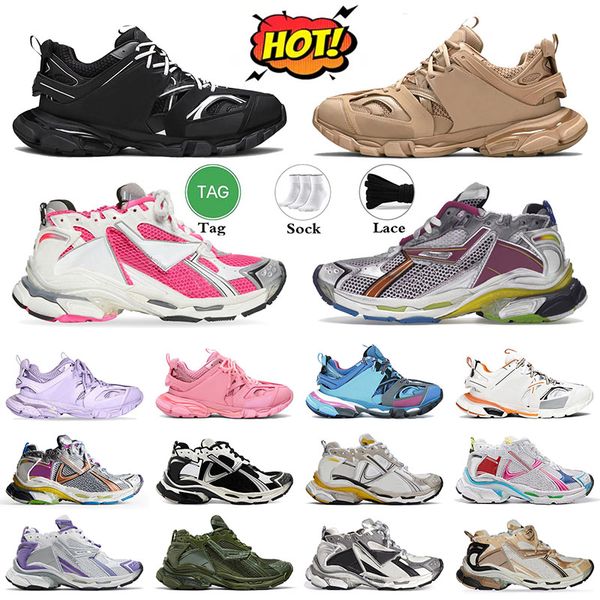 Designer 7.0 Casual Dress Shoes Men Women 7.5 White Black Pink Multicolor Vintage Trainers Flat Nylon Mesh Leather 3.0 Led Platform Sneakers
