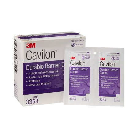 3M Cavilon Skin Protectant Durable Barrier Cream Fragrance Free, 2 gram Packet, 240 Each - Case