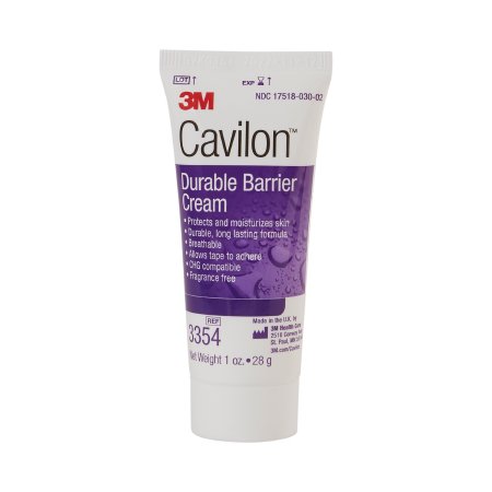 3M Cavilon Skin Protectant Durable Barrier Cream Fragrance Free, 3.25oz Tube, Each