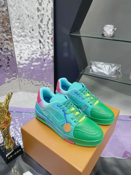 Designer Sneaker Premium Leather Sneakers Stylish Designer Dress Shoes for Men & Women High-End Casual Sneaker Platform Luxury Calfskin Napp