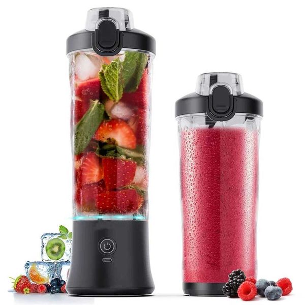 Portable electric juice blender 600ML blender with 4000mAh USB charging smoothie mini blender multifunctional machine W241025