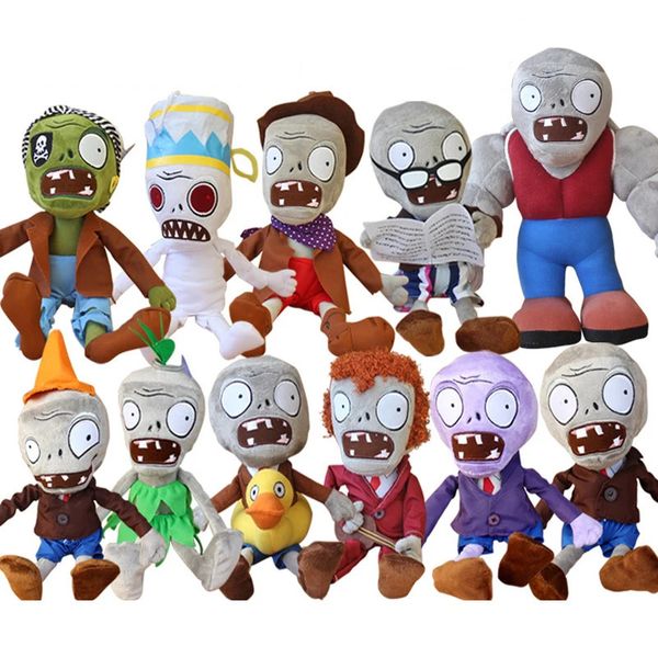 1pcs Plants vs Zombies Plush Toys 30cm PVZ Gargantuar Hats Pirate Duck Zombie Plush Stuffed Toys Doll Soft Toy Gifts for Kids X241230
