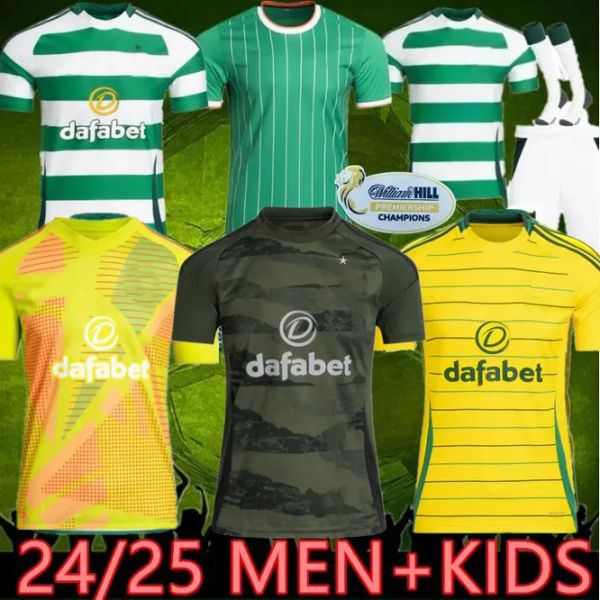 Celts 24 25 Football Shirt Home Away Third Soccer Jerseys CeLtIC DAIZEN REO McGREGOR 135 Years Hoops Anniversary Irish Origins Special