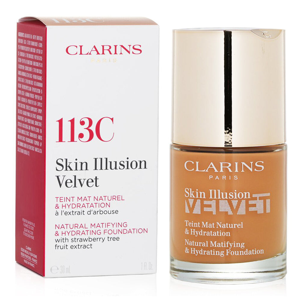 Skin Illusion Velvet - Hydrating Natural Matte Foundation - 113C Chestnut