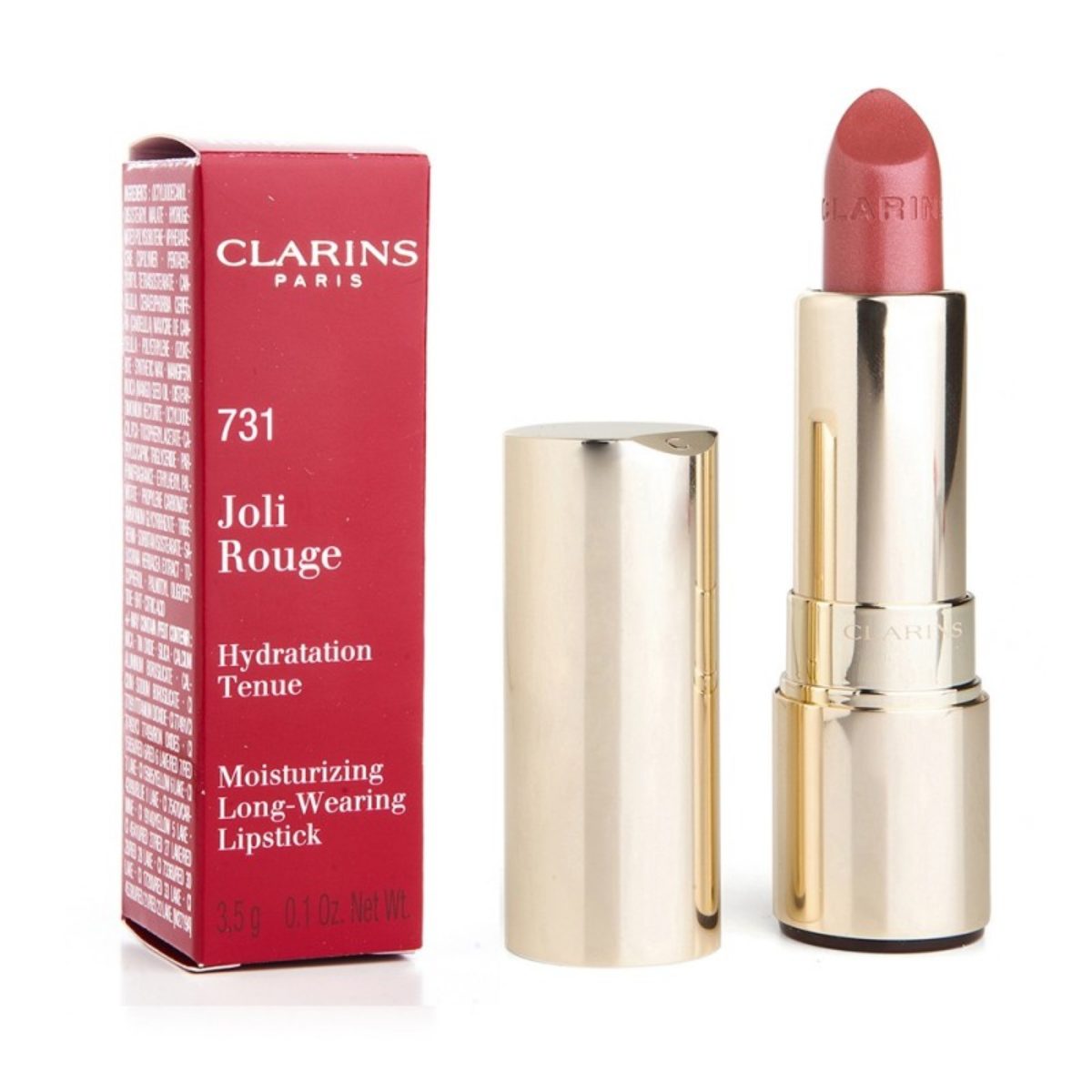 Clarins Joli Rouge Moisturizing Lipstick 3,5 g - Nyans: 731 Rose Berry
