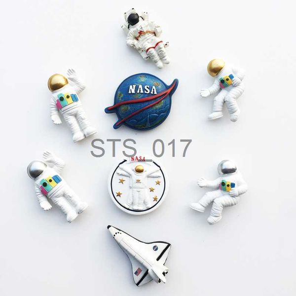 Fridge Magnets NASA Astronaut Magnet Refrigerator Paste Home Decor 3D Resin Space Technology Fridge Sticker Children&#039;s Early Education