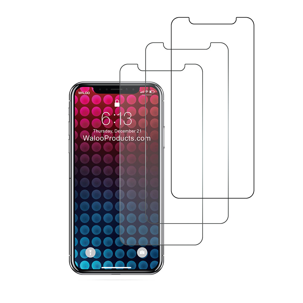 Waloo Tempered Glass-Privacy-Anti-Blue  Screen Protector for Phones (3-Pack) - 3 Pack Glass Iphone 11Pro Max