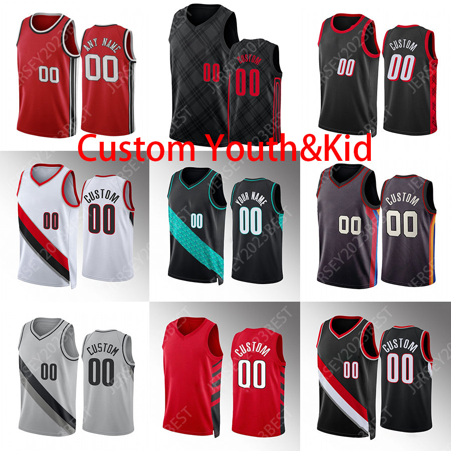 00 Scoot Henderson 72 Rayan Rupert 8 Chris MurrayYouth Kids 0 Lillard Josh Basketball Jerseys Damian 11 Hart Anfernee 1 Simons 27 Jusuf 24 Eubanks B