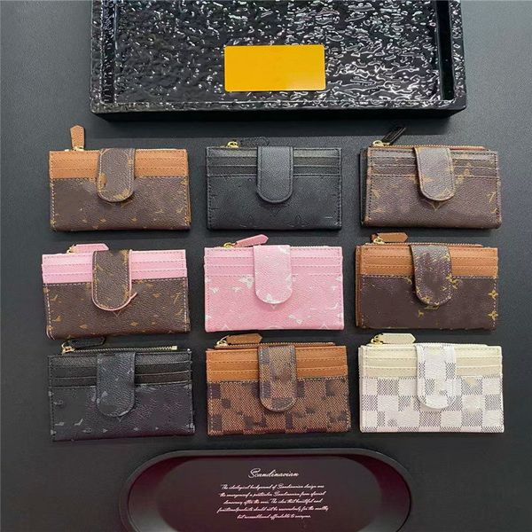 Designer Wallets High-quality Luxury Recto Verso Fashion Purses Leather Brand Mens Womens Credit Card Holders Ladies Short Money Clutch Bag