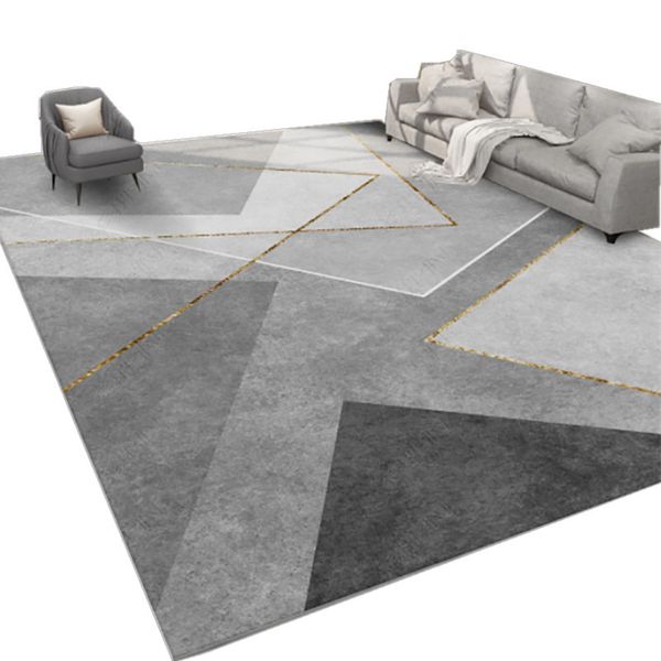 DH188 Elegant Floor Covering: Light Luxe Minimalist Style for Entire Living Area Including Tables and Bedspaces