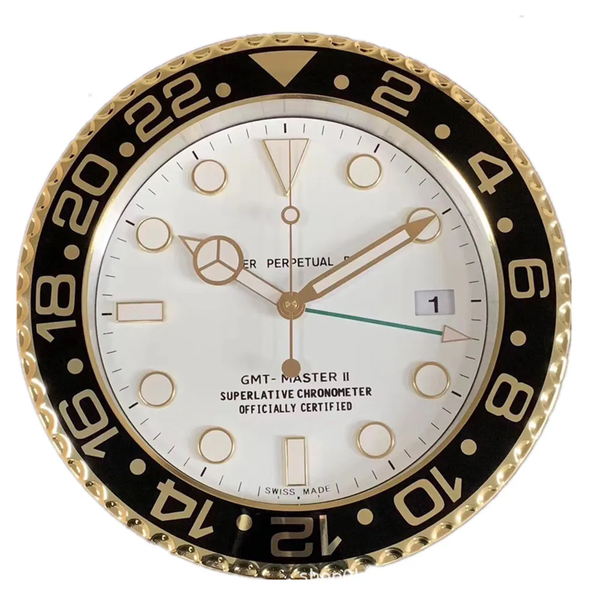 Luxury Designer Wall Clock Watches Metal Art Large Metal Cheap Wall Clock GMT Green Wall Clock X250107