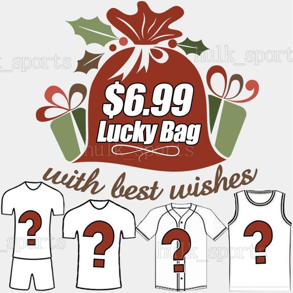 6.99 4XL 5XL MYSTERY BOXES Lucky Bag Soccer Jerseys Any Clubs National teams blind box Gift football shirts random fans player Adult kids ki