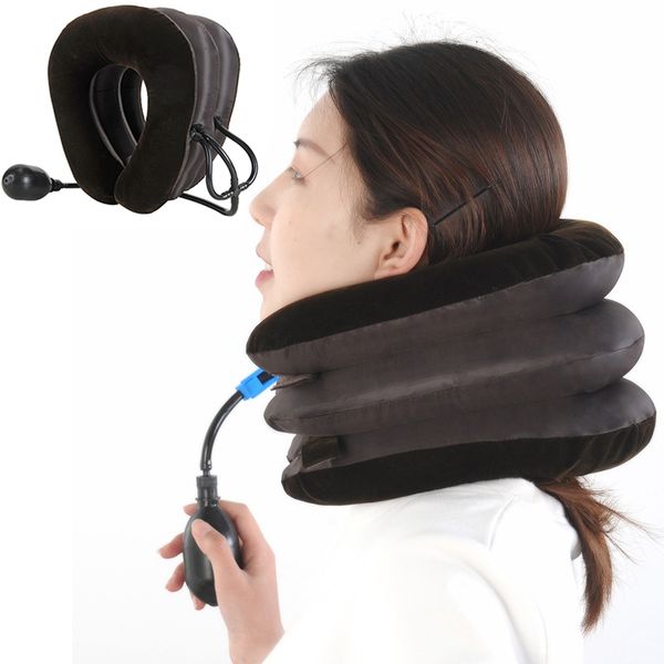Other Massage Items Neck Stretcher Air Cervical Traction 3 Tubes House Devices Orthopedic Pillow Collar Pain Relief Neck Head Tractor Collar