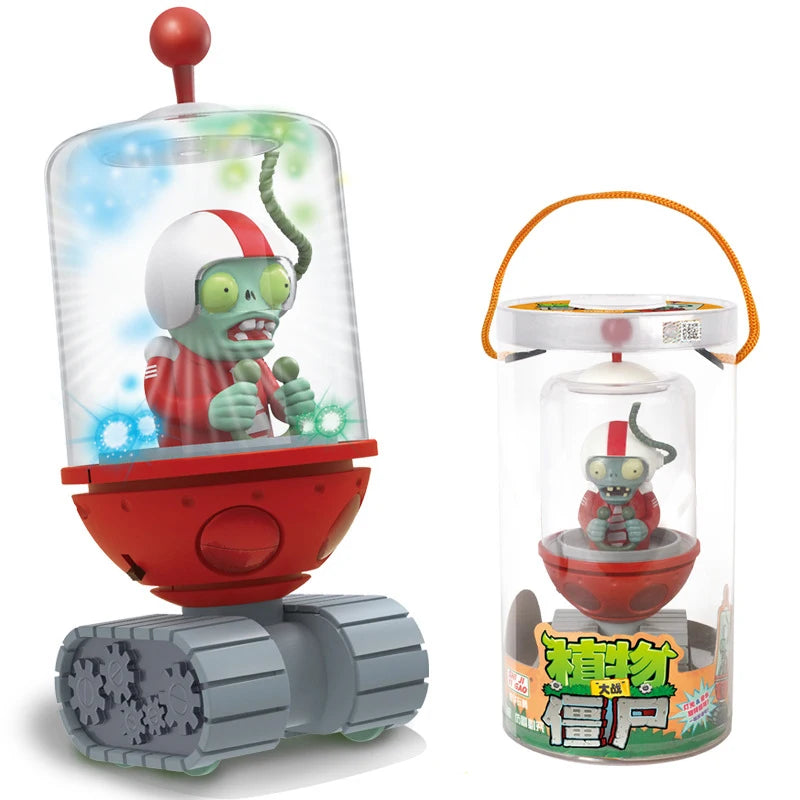 Plants vs Zombies 2 Licensed Electro-Shield Zombie Pull-Back Vehicle Battle Set Bulk Stock - Strategic Combat Action Figure Collectible Toy for Fami