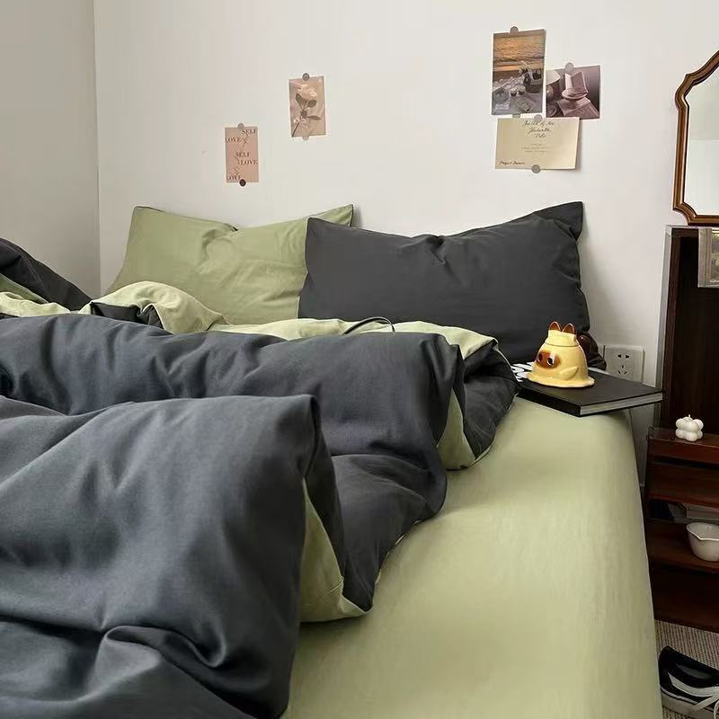 Cozy Winter Bedding Set with Wool Blend sheet and Fluffy Duvet Cover 190