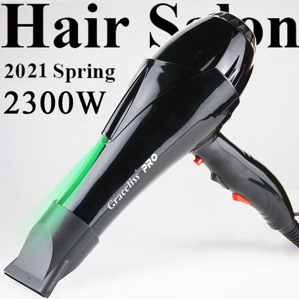 Dryers For hairdresser and hair long wire EU Plug Real 2300w power professional blow dryer salon Hair Dryer hairdryer 230907