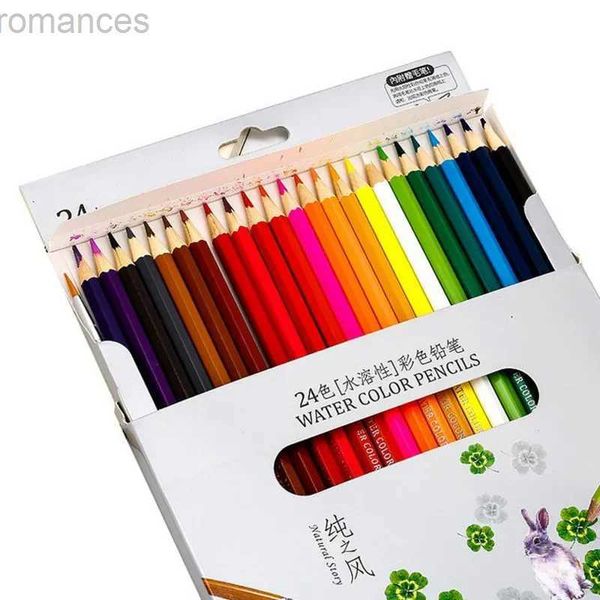 Pencils Natural story colored pencil set for drawing 12-18 different colored pencils crayon stationery school supplies d240510