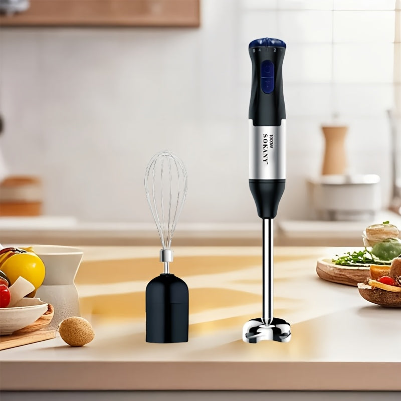 TEMU Mixing Stick, Egg Beater, Food 4in1 Cooking Stick, Meat Grinder, Juicer, Stainless Steel Large Capacity Multifunctional Kitchen Handheld Cooking