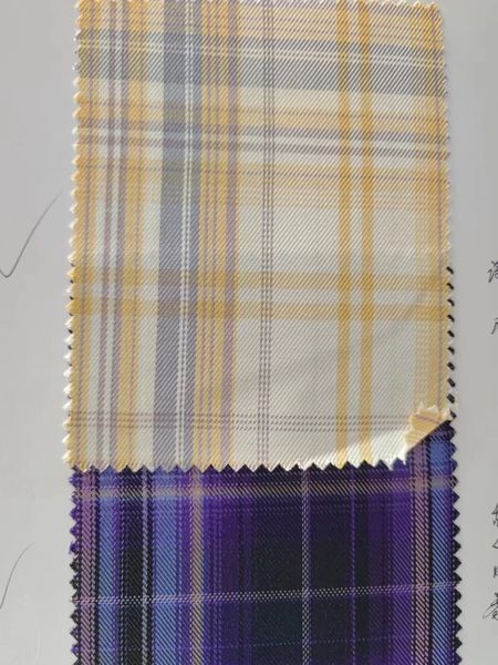 Durable Polyester Checked Fabric - Perfect Choice for School Uniforms